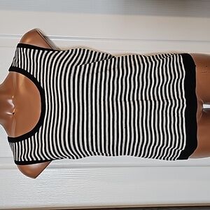 Striped sweater shell/vest